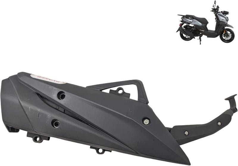 RedCap Muffler Exhaust Header Tail Pipe with Heat Shield Assembly Suitable for Vitacci Gator Tank 200cc Compatible with GY6 200cc TaoTao Roketa Jonway Sunl Sport Other Chinese Scooter Models - Image 4